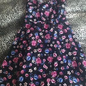Floral Criss Cross Summer Dress